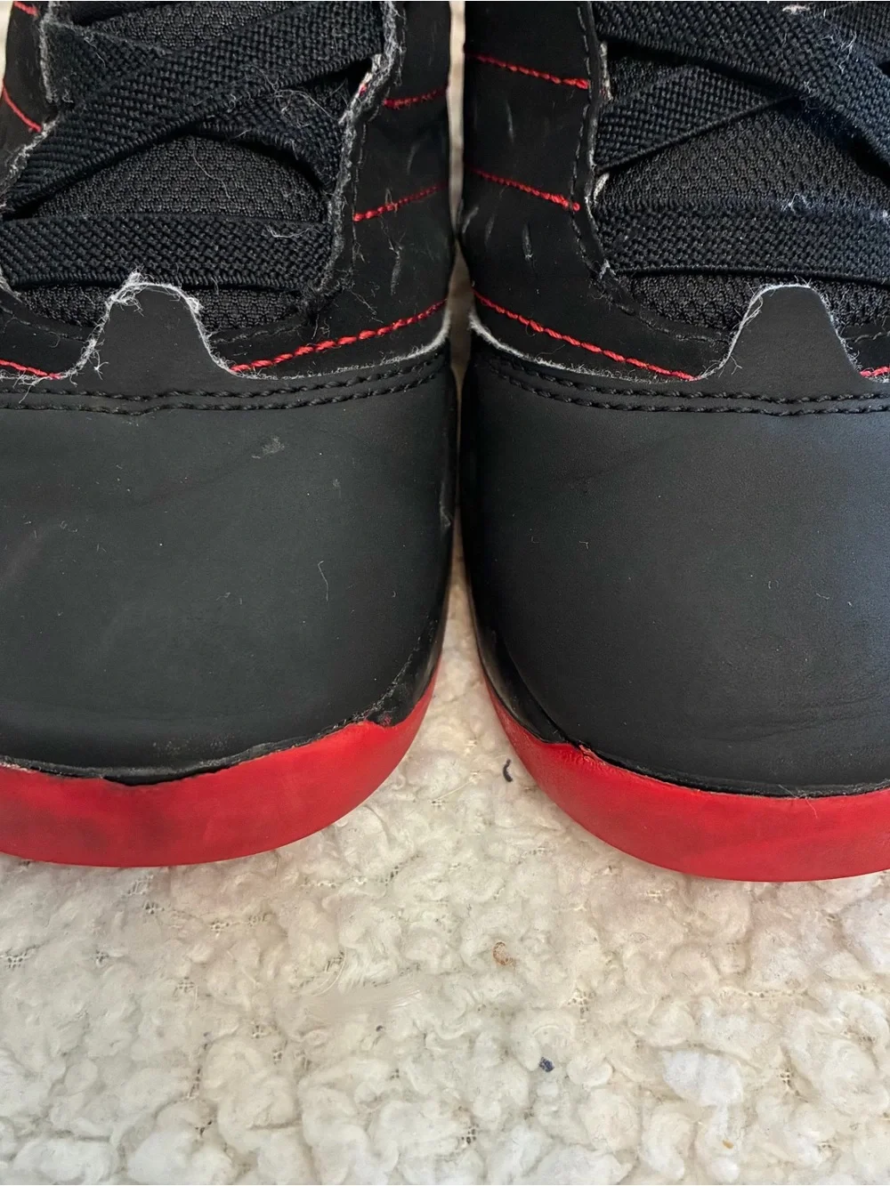 Nike Air Jordan Velocity Toddler Sneaker Shoes Size 8C Black & Red.